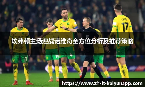 埃弗顿主场迎战诺维奇全方位分析及推荐策略